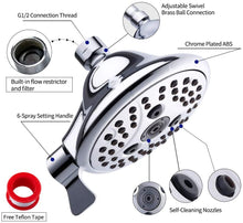 Load image into Gallery viewer, Hillstry 6 Functions Fixed Shower Head