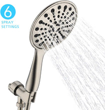 Load image into Gallery viewer, Hillstry 6 Spray Setting High Pressure Handheld Shower Head