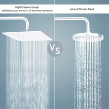 Load image into Gallery viewer, Hillstry 12 Inch Square Rain Shower Head With 15" Shower Arm