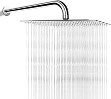 Load image into Gallery viewer, Hillstry 12 Inch Square Rain Shower Head With 15" Shower Arm