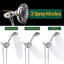Load image into Gallery viewer, Hillstry 9 Settings Double Fixed Shower Head Set