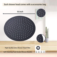 Load image into Gallery viewer, Hillstry 16 Inch Stainless Steel Round Rain Shower Head