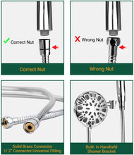 Load image into Gallery viewer, Hillstry 9 Settings Double Fixed Shower Head Set