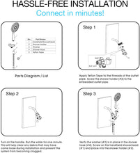 Load image into Gallery viewer, Hillstry 6 Spray Setting High Pressure Handheld Shower Head