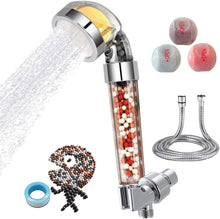 Load image into Gallery viewer, Hillstry Filtered Shower Head with Hose & 3 Balms