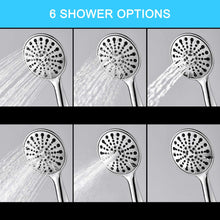 Load image into Gallery viewer, Hillstry 6 Spray Setting High Pressure Handheld Shower Head