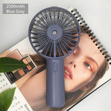 Load image into Gallery viewer, Battery Portable Water Spray Mist Electric Fan
