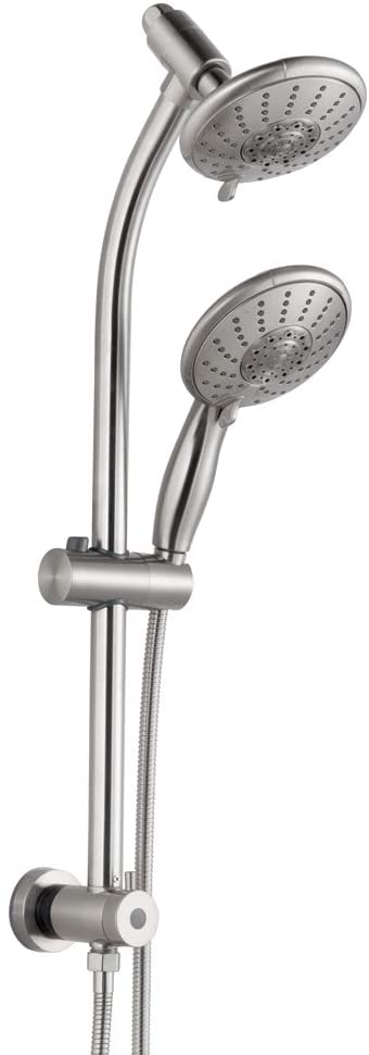 Hillstry 5 Setting Hotel Spa Rain Double Shower Head Set