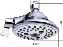 Load image into Gallery viewer, Hillstry 6 Functions Fixed Shower Head
