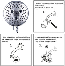 Load image into Gallery viewer, Hillstry 6 Functions Fixed Shower Head
