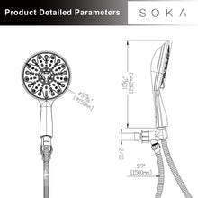 Load image into Gallery viewer, Hillstry 6 Spray Setting High Pressure Handheld Shower Head
