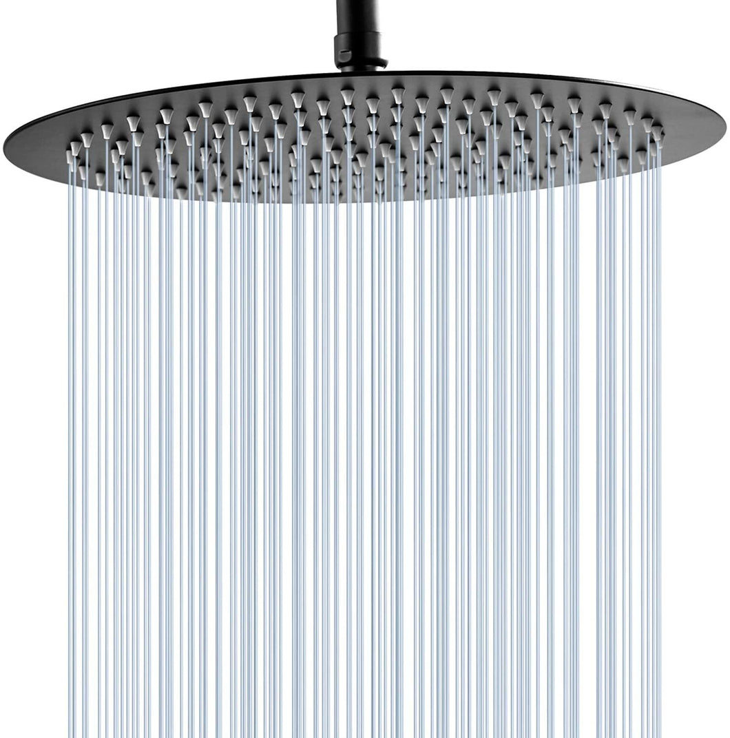 Hillstry 16 Inch Stainless Steel Round Rain Shower Head