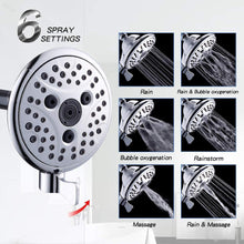 Load image into Gallery viewer, Hillstry 6 Functions Fixed Shower Head
