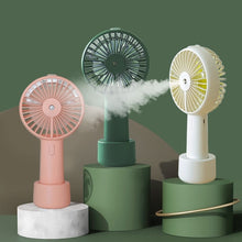 Load image into Gallery viewer, Battery Portable Water Spray Mist Electric Fan
