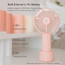Load image into Gallery viewer, Battery Portable Water Spray Mist Electric Fan
