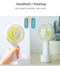 Load image into Gallery viewer, Battery Portable Water Spray Mist Electric Fan
