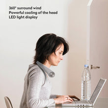 Load image into Gallery viewer, 1800mAh Mini Bladeless Fan Neck, USB Rechargeable Fan
